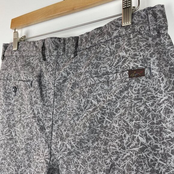 $55 Greg Norman Tasso Elba Men Gray Printed 10" Exclusive Cargo Shorts Size 32 - Picture 5 of 7